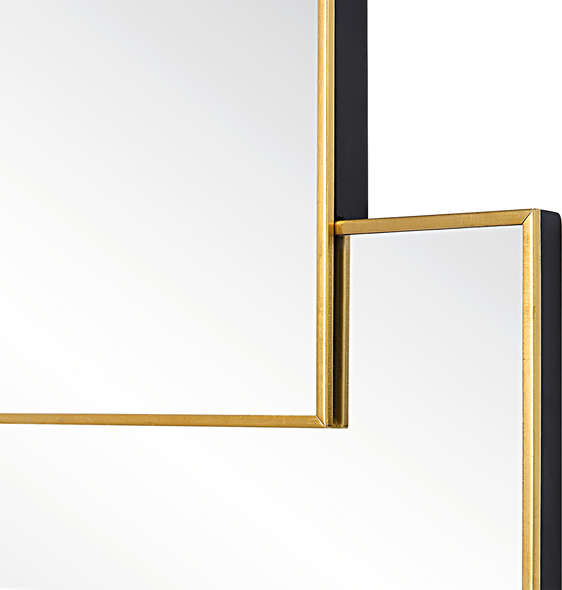 room mirror ideas Uttermost Copper Squares Mirror Encased In Copper Channeling With Satin Black Edges, This Mirror Features Overlapping Squares That Create A Modern Yet Elegant Feel. May Be Hung Horizontal Or Vertical.