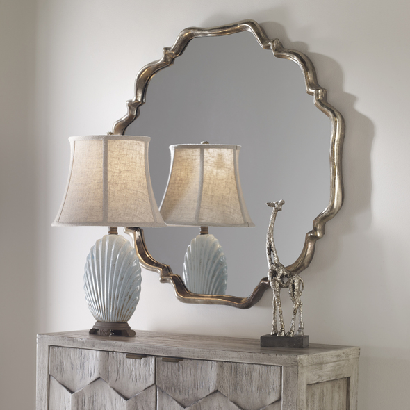 standing mirror home goods Uttermost Silver-Champagne Mirror Plated Oxidized Silver Finish With A Rust Gray Wash. Grace Feyock