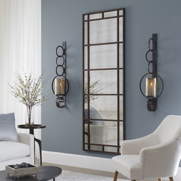 long mirror with frame Uttermost Metal Rectangular Antique Bronze Mirrors Heavily Antiqued Rustic Bronze Finish With Antique Style Mirrors.