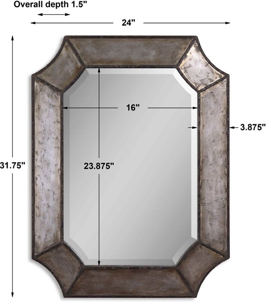 leaning mirror decorating ideas Uttermost Modern Rectangular Mirrors Distressed Hammered Aluminum With Burnished Edges And Rustic Bronze Details.