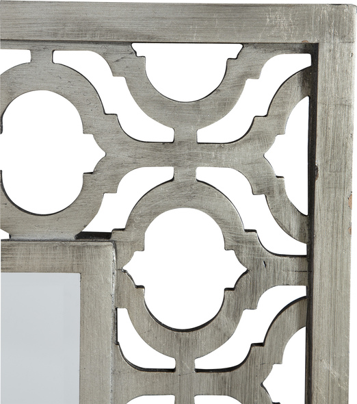 long mirror free standing Uttermost Silver Mirrors Frame Features A Decorative Design Finished In Antiqued Silver Leaf With Black Undertones. Grace Feyock
