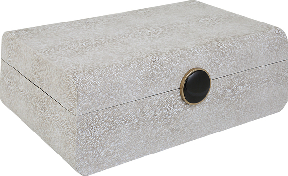 complete shower in a box Uttermost Decorative Boxes Inspired By The Art Deco Era, This Decorative Box Showcases A Faux White Shagreen Wrapped Exterior Accented By A Brushed Antique Brass And Black Enamel Closure. The Interior Is Finished In Matte Black.