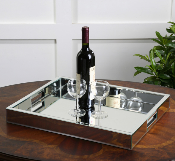 house accents Uttermost Decorative Bowls & Trays Constructed Of Multiple Mirrors With Polished Edges For A Smooth Finish. NA