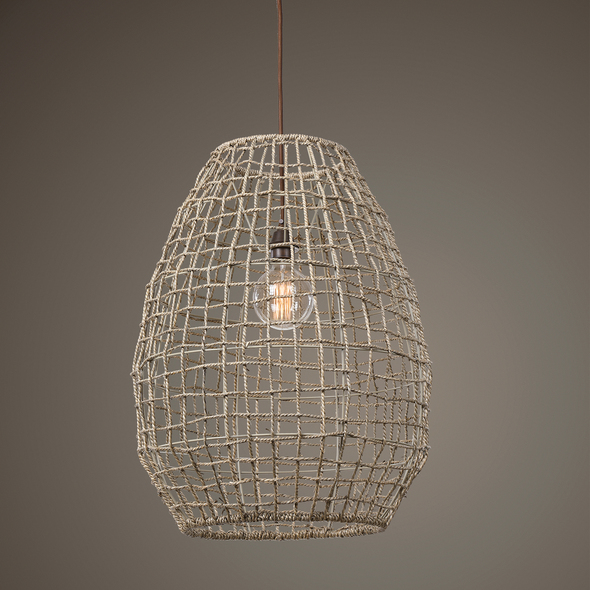 light shades for ceiling lights Uttermost Pendant Natural Woven Seagrass