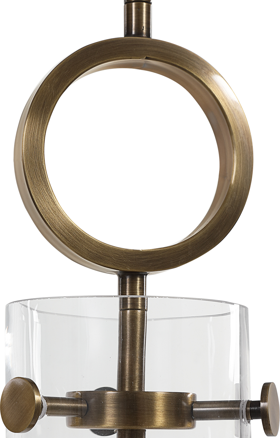 sea glass pendant light Uttermost Pendants-Mini Pendants Aged Brass