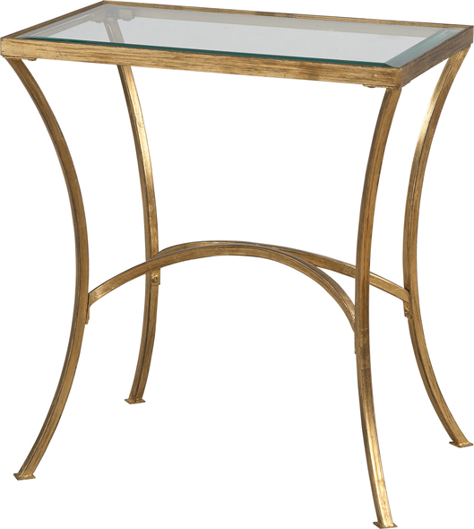 black oak coffee table Uttermost Accent & End Tables Gracefully Arched Hand Forged Iron Finished In Heavily Antiqued Gold Leaf.  Top Is Clear Beveled Tempered Glass. Matthew Williams