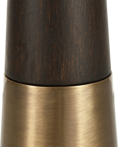wood and metal bedside table Uttermost Accent & End Tables Sleek And Contemporary, This Accent Table Features A Black Glass Top With A Tapered Wooden Base In A Dark Espresso Finish Accented By Brushed Brass Details.