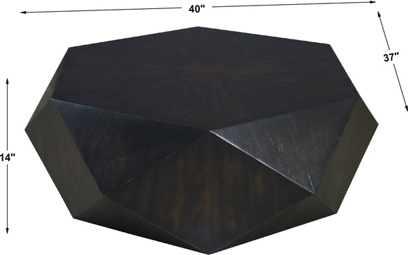 3 piece white coffee table set Uttermost Cocktail & Coffee Tables This Unique Geometric Table Features A Low Profile, Perfect For Viewing The Sunburst Top In Mango Veneer With A Worn Black Finish With Natural Distressing, Rubbed To Reveal Honey Undertones.