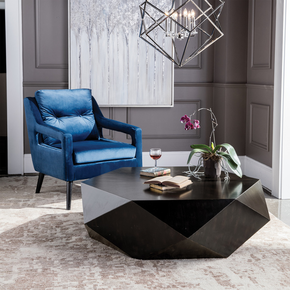 gold and black glass coffee table Uttermost Cocktail & Coffee Tables This Unique Geometric Table Features A Low Profile, Perfect For Viewing The Sunburst Top In Mango Veneer With A Worn Black Finish With Natural Distressing, Rubbed To Reveal Honey Undertones.
