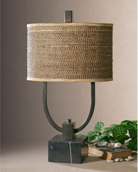 night light table Uttermost Modern Table Lamps Rustic Bronze Metal With Burnished Edges And A Black Marble Foot. Carolyn Kinder