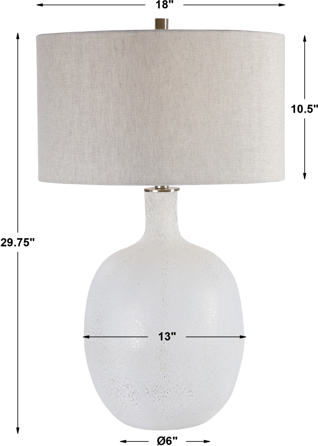 best led desk light Uttermost White Mottled Glass Table Lamp Beautiful And Functional, This Table Lamp Features A Glass Base Finished In A Heavily Textured, Mottled Aged White, Accented By Brushed Nickel Plated Details.