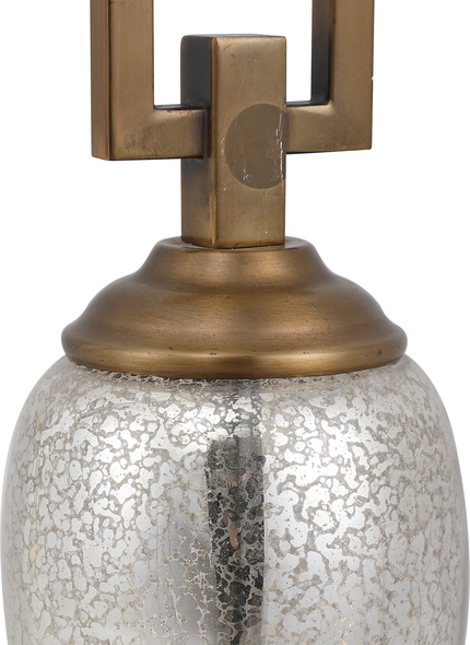 outdoor led night light Uttermost Mercury Glass Buffet Lamps Speckled Mercury Glass Accented With Coffee Bronze Plated Details And A Crystal Foot. David Frisch