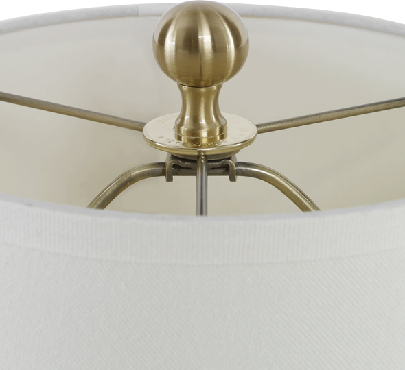 light on table Uttermost Brass Buffet Lamps This Versatile Buffet Lamp Features Smooth Iron Details Finished In A Plated Brushed Brass, Accented With A Thick Crystal Base. David Frisch