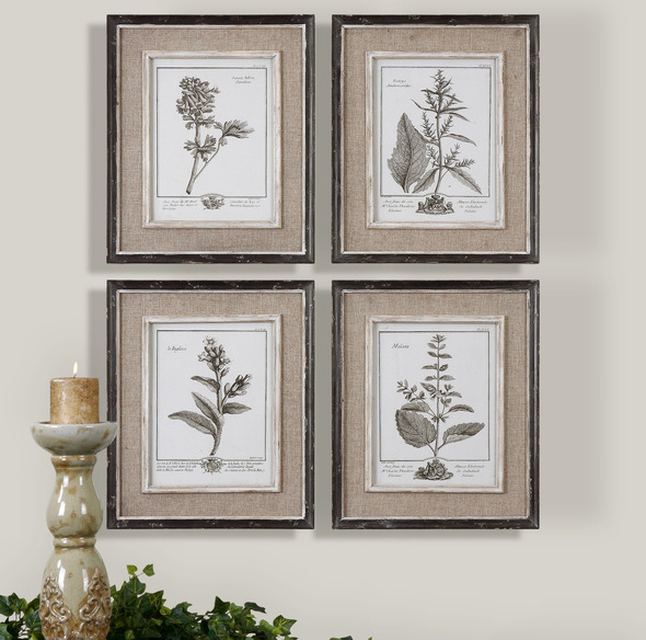 canvas photo wall ideas Uttermost Floral Art Frames Have A Heavily Distressed Black Finish With A Gray And Taupe Wash. The Inner Lips And Liners Have A Medium Wood Tone Base With Heavily Distressed Painted White Finish With A Gray & Taupe Glaze. Grace Feyock