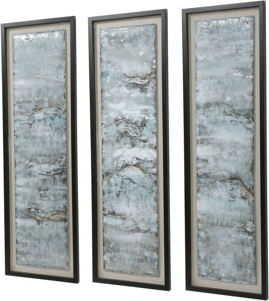 room art drawing Uttermost Abstract Art Black Shadowbox Style Frame, Beige Linen Background, Shoreline, Gold Leaf, Aqua, Silver Leaf, Gray, White, Charcoal, Painted Texture, Hand Painted Metal Sheets, Raw Edge