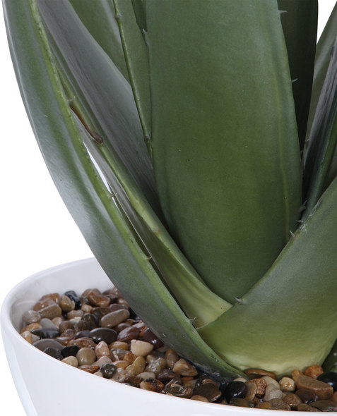 little artificial flowers Uttermost Artificial Flowers / Centerpiece A Contemporary Aloe Vera Statement Piece, Accented With Natural Stones Set Into A Glossy White Textured Bowl.