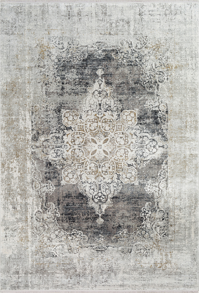 blue area rugs Uttermost 9.5 X 13 Rug White, Gray, Charcoal, Saffron