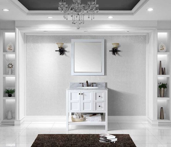 bathroom vanity unit with sink and toilet Virtu Bathroom Vanity Set Light Transitional