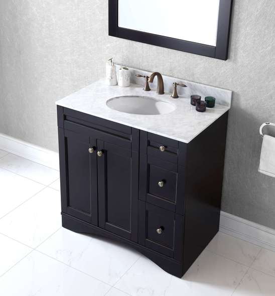 60 inch double vanity with top Virtu Bathroom Vanity Set Dark Transitional