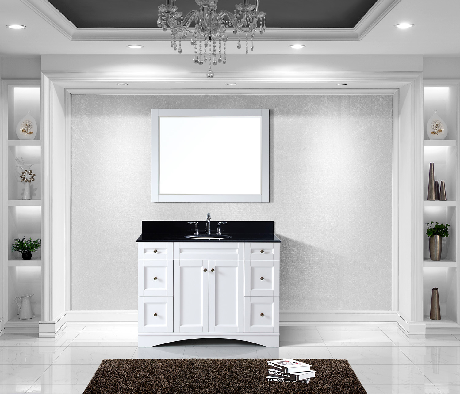 40 double vanity Virtu Bathroom Vanity Set Light Transitional