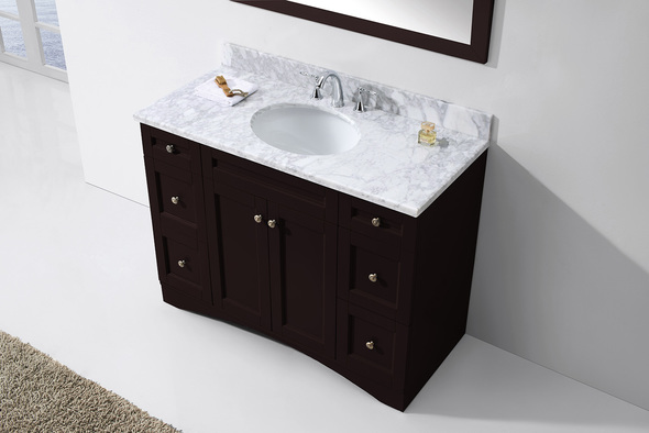 large counter top basin Virtu Bathroom Vanity Set Dark Transitional