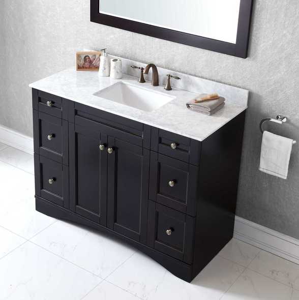 70 inch double vanity Virtu Bathroom Vanity Set Dark Transitional