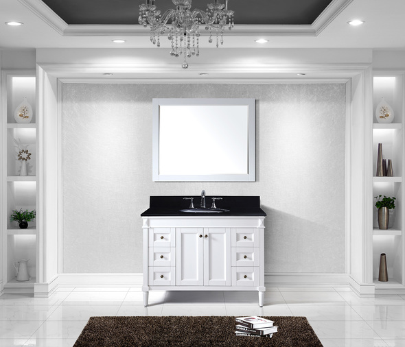 whitewashed walnut vanity Virtu Bathroom Vanity Set Light Transitional