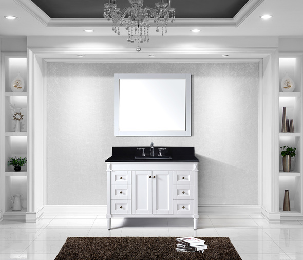 white oak double vanity 60 Virtu Bathroom Vanity Set Light Transitional
