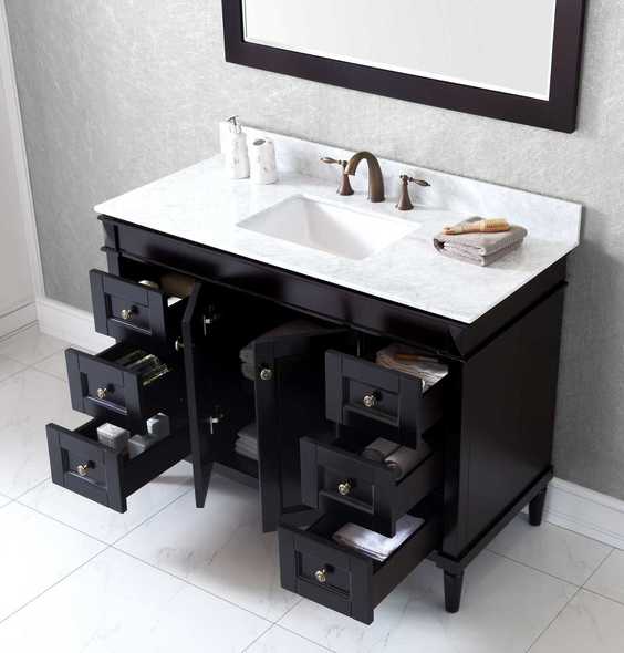 30 inch bathroom cabinet Virtu Bathroom Vanity Set Dark Transitional