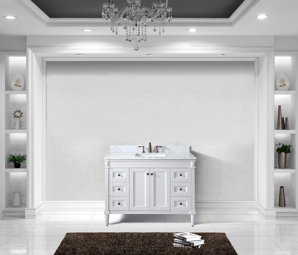 bathroom vanity unit and sink Virtu Bathroom Vanity Set Light Transitional