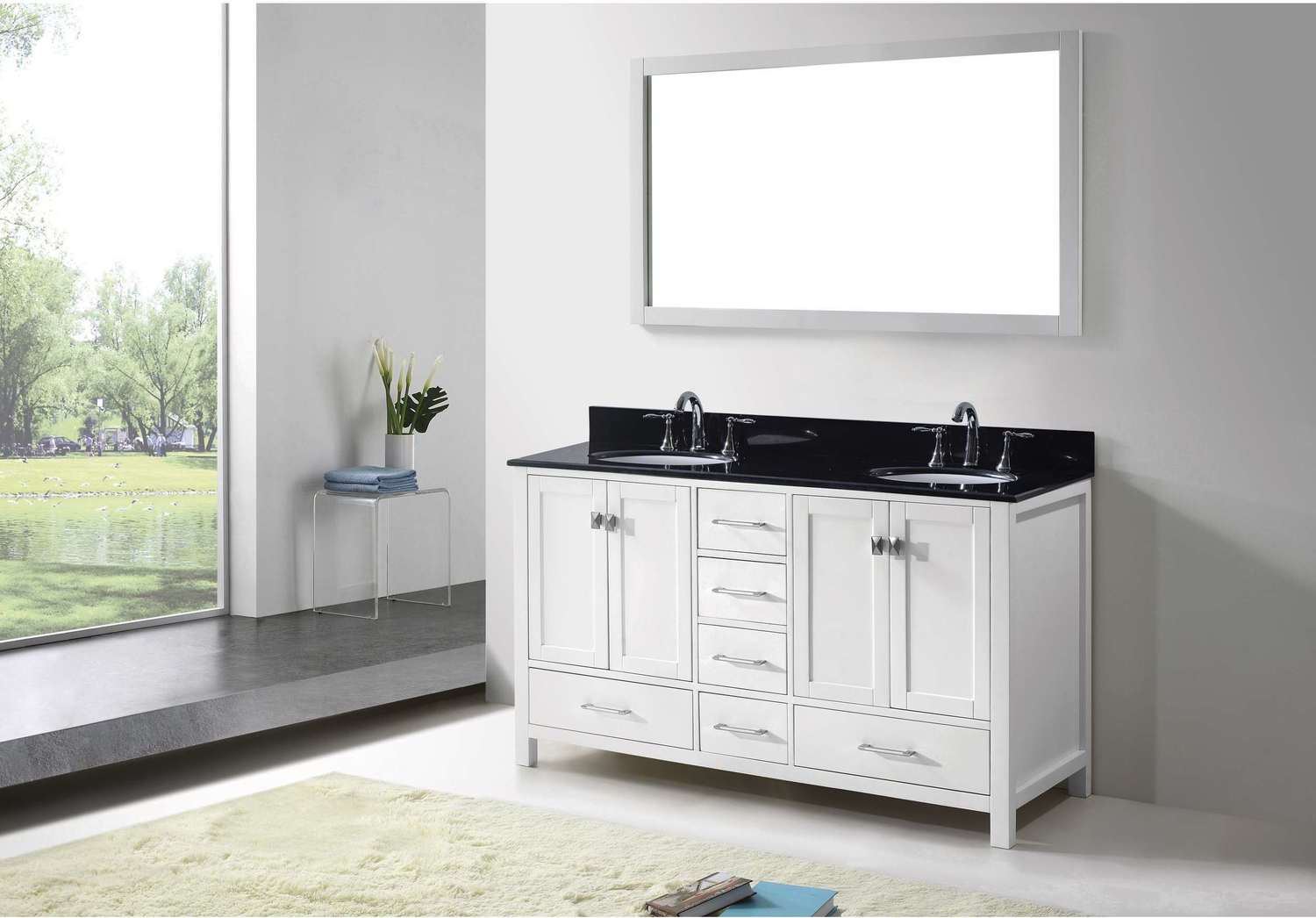 small bathroom vanity without sink Virtu Bathroom Vanity Set Light Transitional