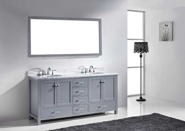 walnut vanity 30 Virtu Bathroom Vanity Set Medium Transitional