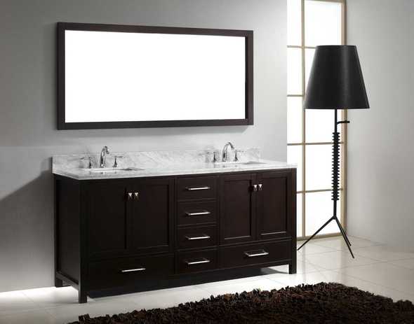 whitewashed walnut vanity Virtu Bathroom Vanity Set Dark Transitional