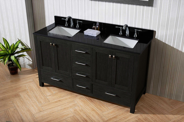 oak bathroom furniture sets Virtu Bathroom Vanity Set Dark Transitional