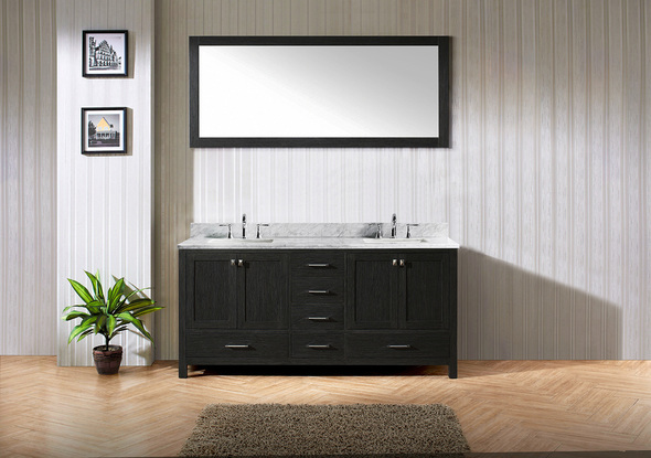 lowes bathroom cabinets Virtu Bathroom Vanity Set Dark Transitional