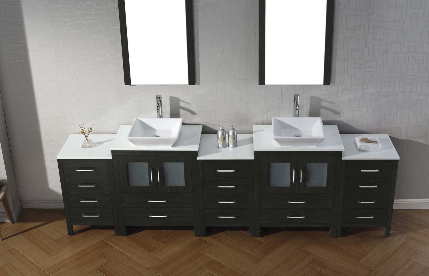 72 vanity Virtu Bathroom Vanity Set Dark Modern