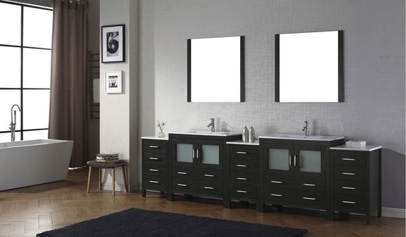 small corner vanity unit Virtu Bathroom Vanity Set Dark Modern