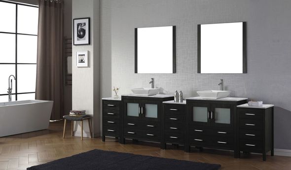 free standing bathroom cabinet under sink Virtu Bathroom Vanity Set Dark Modern