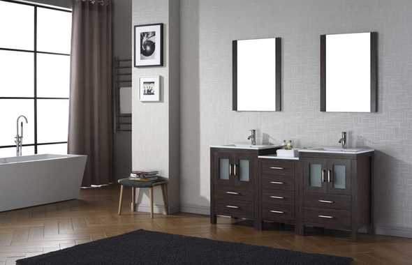 best quality vanity brands Virtu Bathroom Vanity Set Dark Modern