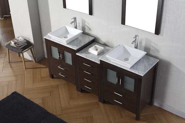 best small vanity Virtu Bathroom Vanity Set Dark Modern