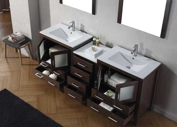 72 inch vanity base Virtu Bathroom Vanity Set Dark Modern