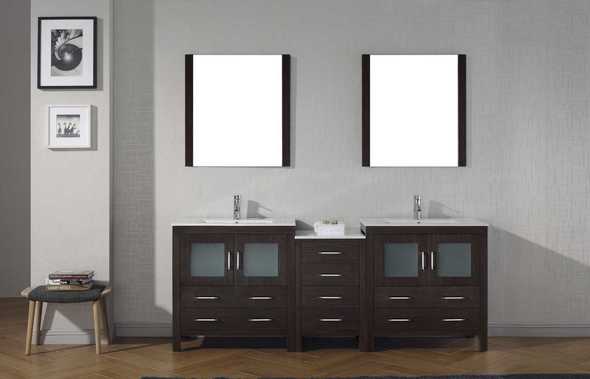 small vanity unit without basin Virtu Bathroom Vanity Set Dark Modern