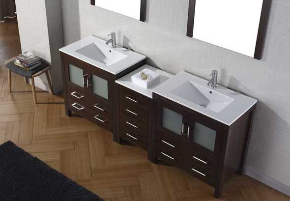 small vanity unit without basin Virtu Bathroom Vanity Set Dark Modern