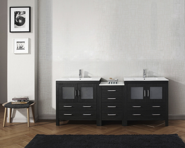 small grey bathroom cabinet Virtu Bathroom Vanity Set Dark Modern