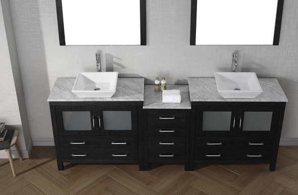 bathroom vanities that look like furniture Virtu Bathroom Vanity Set Dark Modern