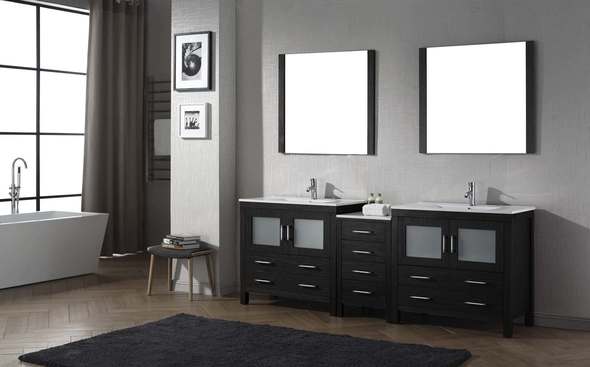 toilet with cupboard Virtu Bathroom Vanity Set Dark Modern