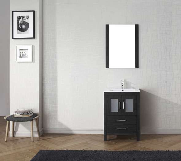 farmhouse single vanity Virtu Bathroom Vanity Set Dark Modern