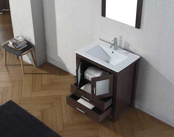 60 inch bathroom cabinet Virtu Bathroom Vanity Set Dark Modern