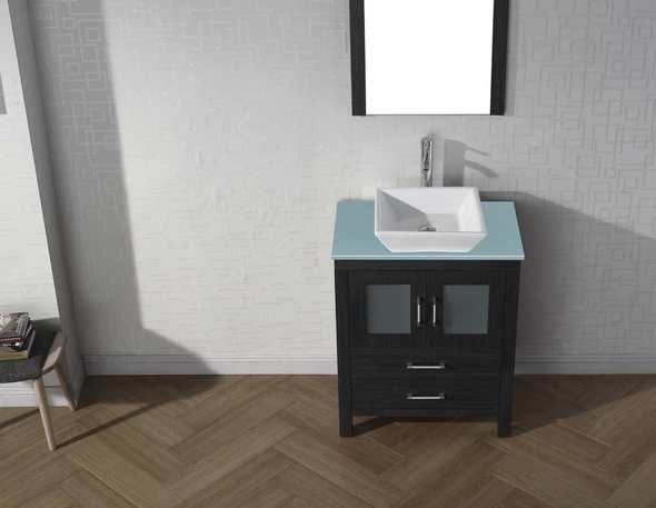 small vanity designs Virtu Bathroom Vanity Set Dark Modern