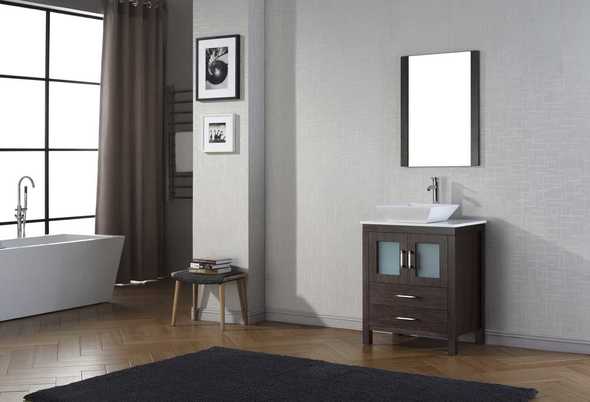 30 modern vanity Virtu Bathroom Vanity Set Dark Modern